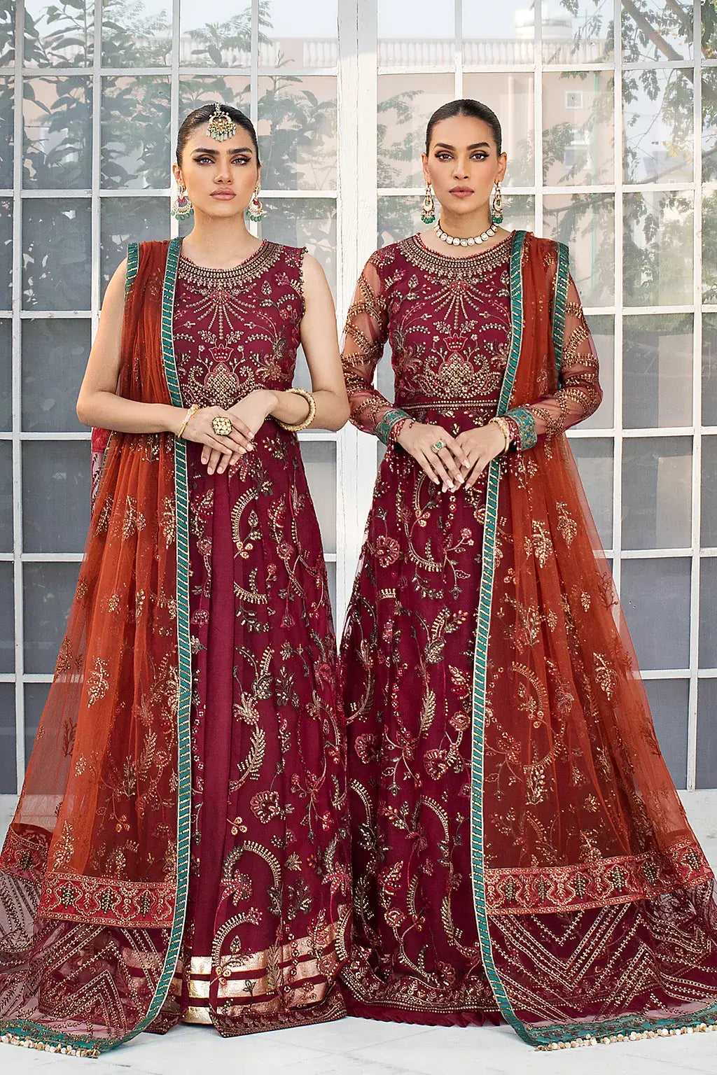 Zarif | DE LUXURY Formals | ROUCHE -  Zarif Formal - Original Designer Dress - House of Maryam