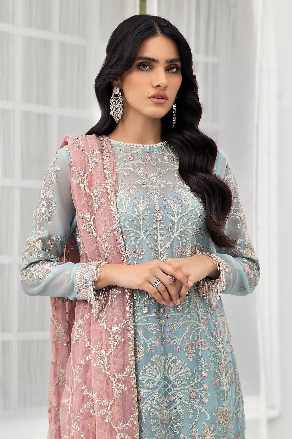 Zarif | DE LUXURY Formals | BLUE MIST -  Zarif Formal - Original Designer Dress - House of Maryam