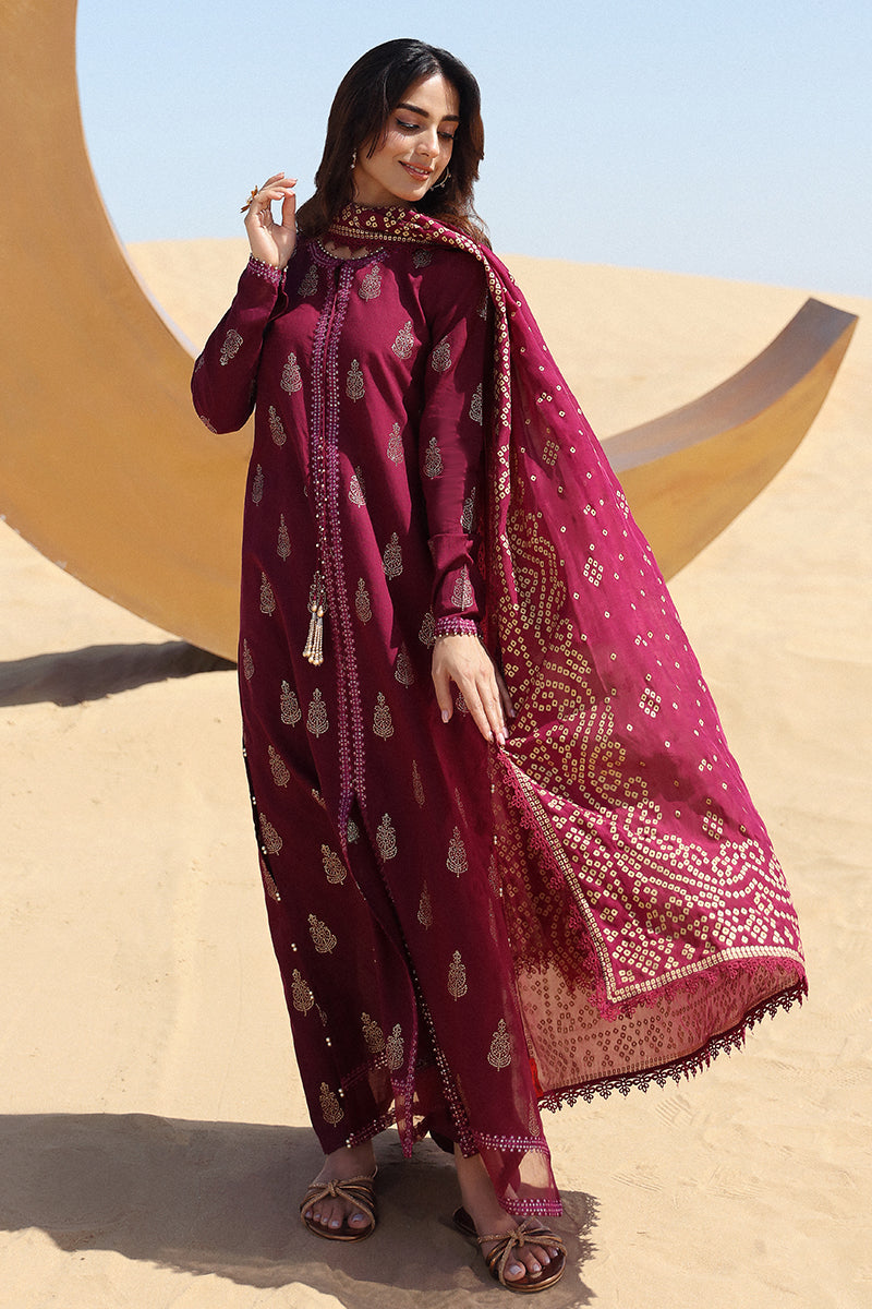 Cross Stitch | Eid Lawn 24 | CRIMSON AURA -  Cross Stitch Luxury - Original Designer Dress - House of Maryam