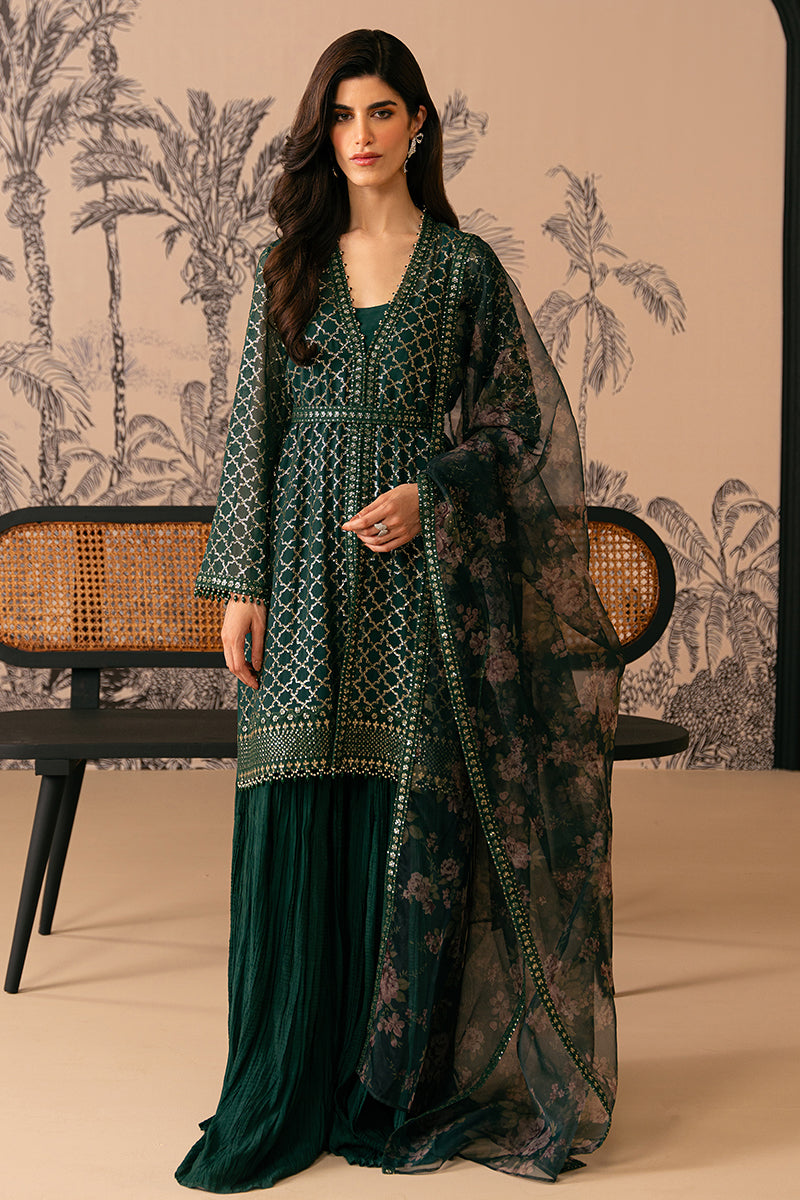 Cross Stitch | Luxe Atelier 24 | VIRIDIAN HAVEN -  Cross Stitch Luxury - Original Designer Dress - House of Maryam