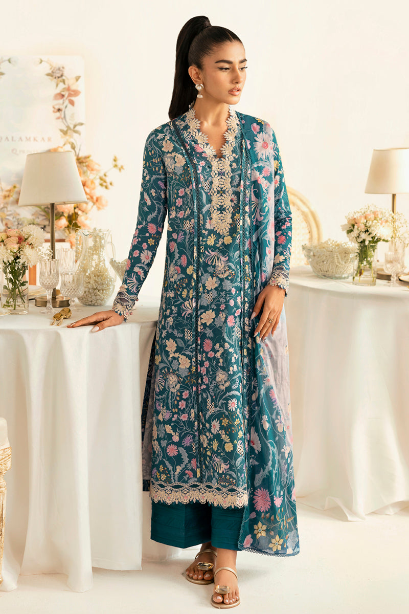 Qalamkar | Q Prints 2025 | PQ-04 RHEA -  Qalamkar Ladies Clothes - Original Designer Dress - House of Maryam