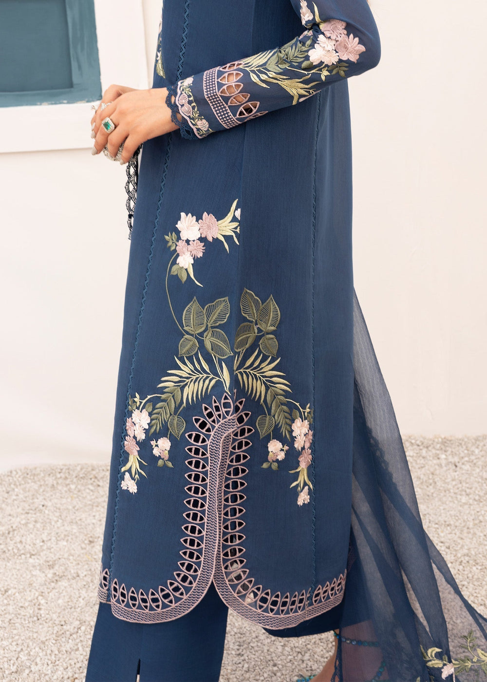 Saira Shakira | Rosea Casual Pret 25 | Midnight -  Saira Shakira Ladies Clothes - Original Designer Dress - House of Maryam