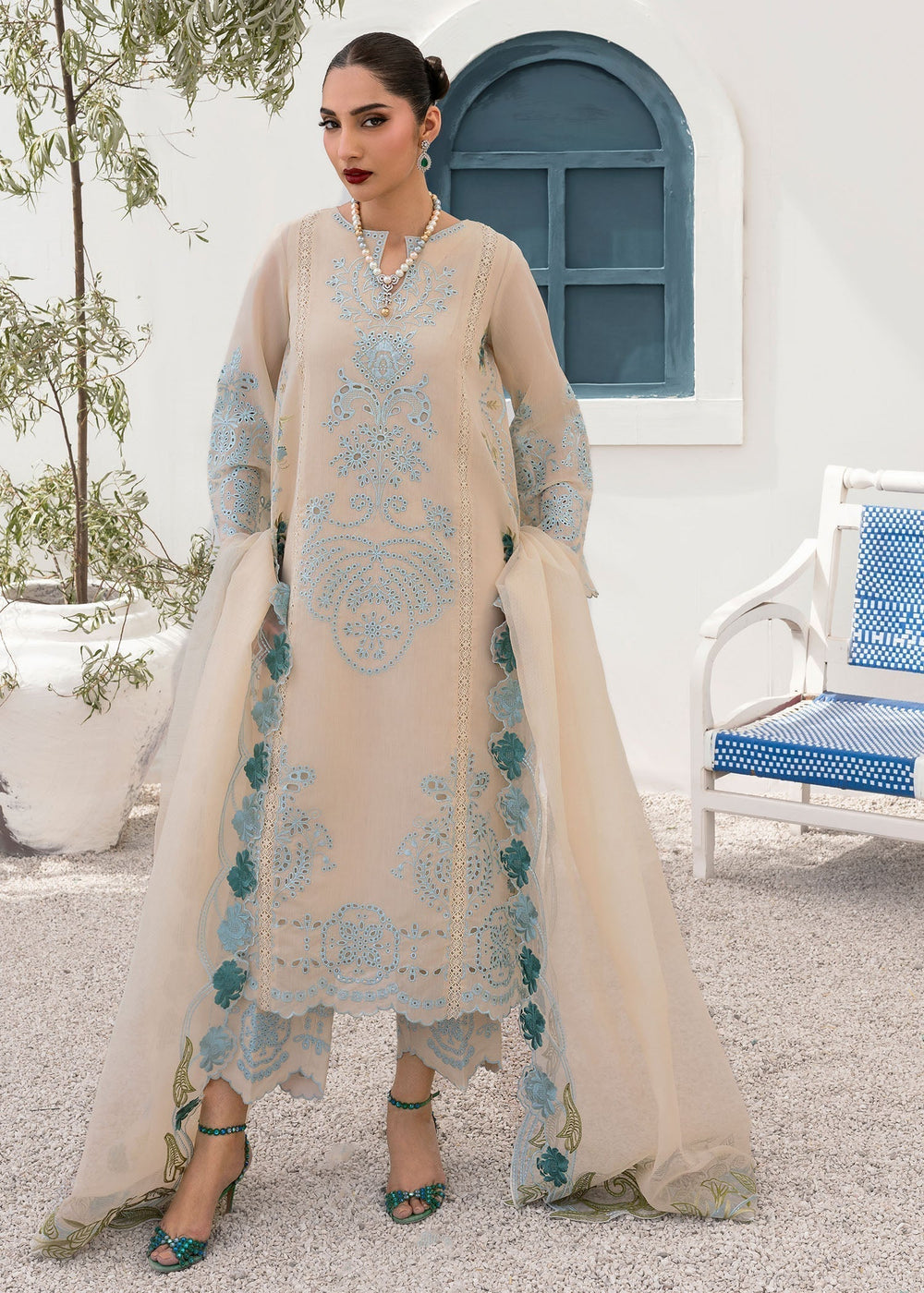 Saira Shakira | Rosea Casual Pret 25 | Serra -  Saira Shakira Ladies Clothes - Original Designer Dress - House of Maryam