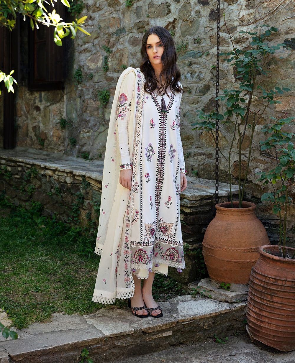 Republic Womenswear | Aylin Summer Lawn 24 | Muguet (D1-B) -  Republic Womenswear Luxury - Original Designer Dress - House of Maryam
