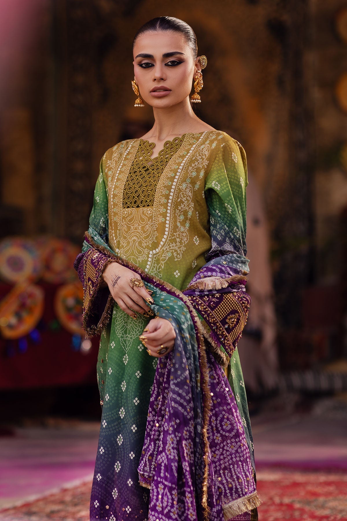 Nureh | Bazaar Lawn | NS-132 -  Nureh Luxury - Original Designer Dress - House of Maryam