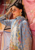 Asim Jofa | Summer Rhapsody |  AJUBU-11 Printed Embroidered Lawn -  Asim Jofa Ladies Clothes - Original Designer Dress - House of Maryam