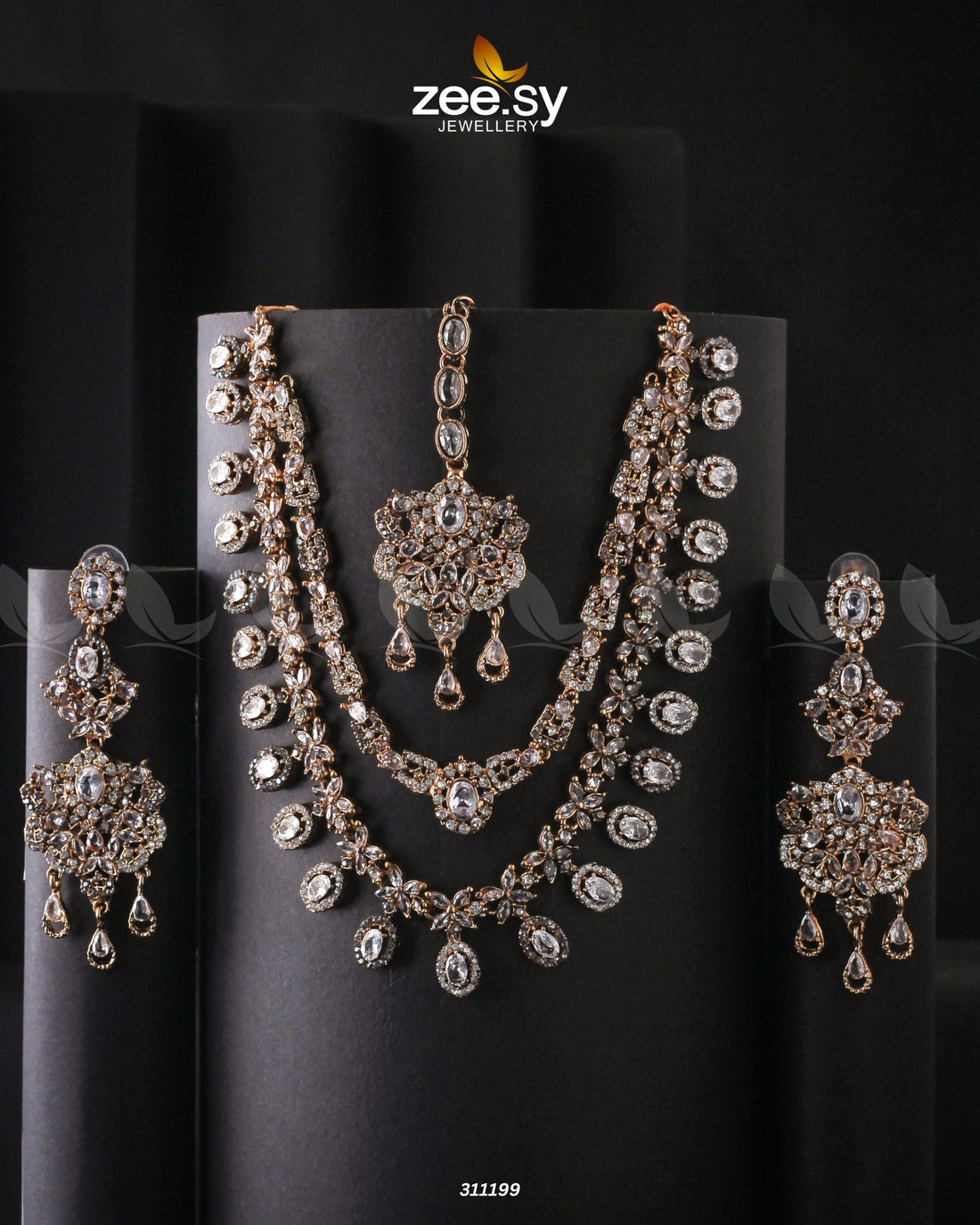 Zarqa Necklace -  Zeesy Necklace Sets - Original Designer Dress - House of Maryam