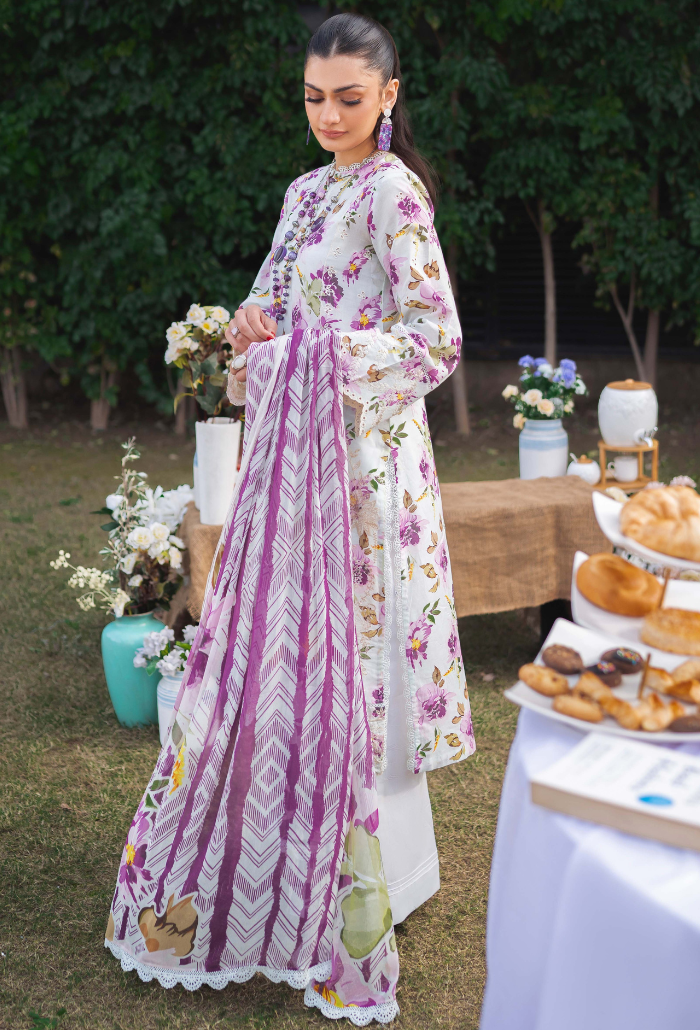 Humdum | Gardenia Lawn 24 | Printkari Lawn PLG 10 -  HumDum Luxury - Original Designer Dress - House of Maryam