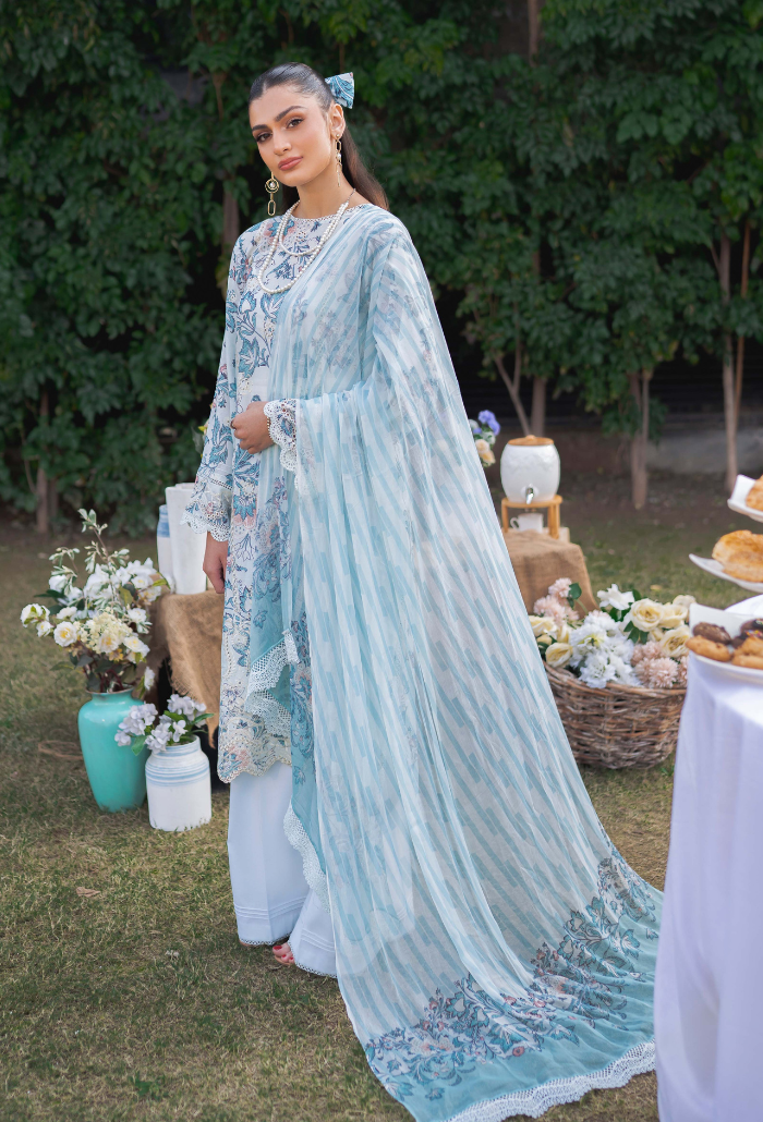 Humdum | Gardenia Lawn 24 |Printkari Lawn - PLG 08 -  HumDum Luxury - Original Designer Dress - House of Maryam