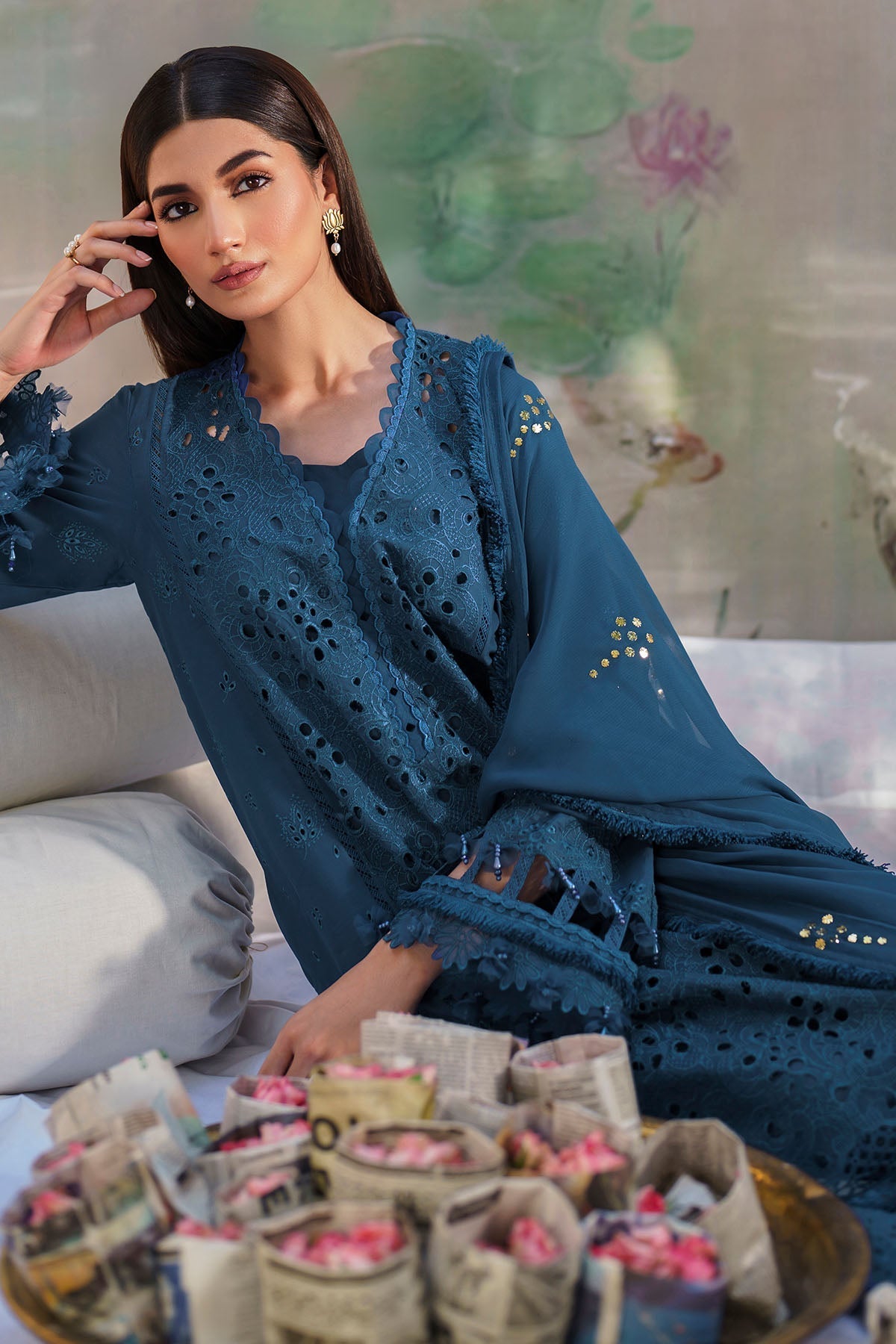 Nureh | Bazaar Lawn | NS-137 -  Nureh Luxury - Original Designer Dress - House of Maryam