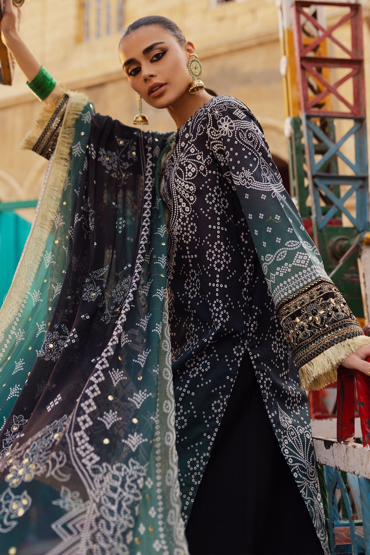 Nureh | Bazaar Lawn | NS-129 -  Nureh Luxury - Original Designer Dress - House of Maryam