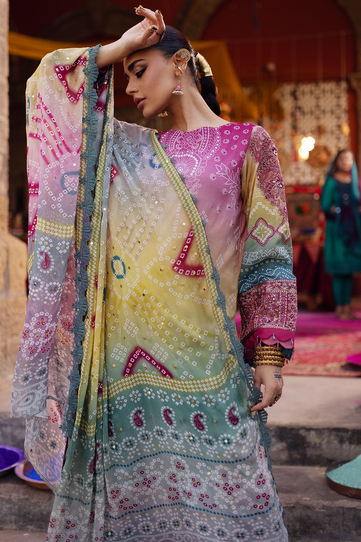 Nureh | Bazaar Lawn | NS-134 -  Nureh Luxury - Original Designer Dress - House of Maryam