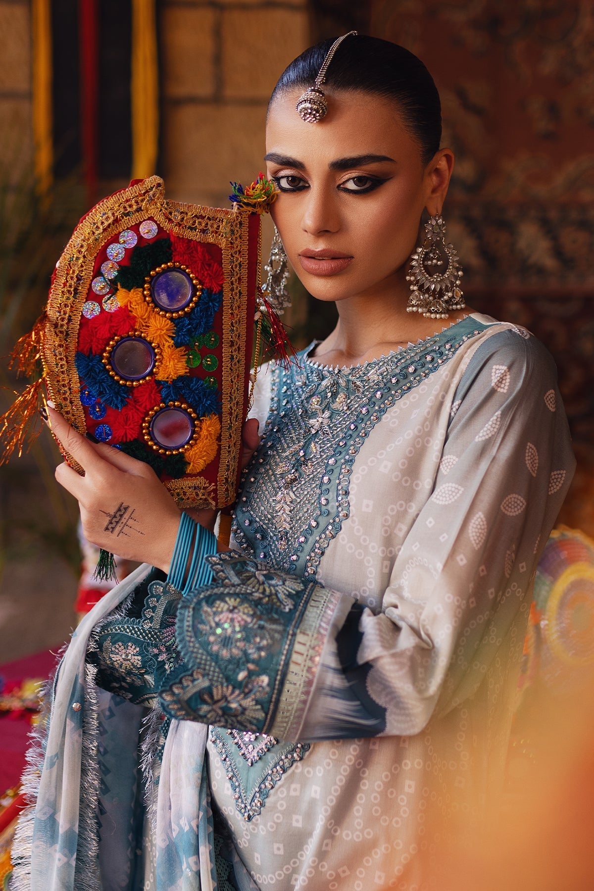 Nureh | Bazaar Lawn | NS-130 -  Nureh Luxury - Original Designer Dress - House of Maryam