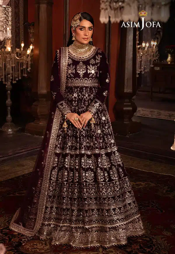 Asim Jofa | Makhmal Wedding Velvet 23 | AJMM-11 -  Asim Jofa Bridal - Original Designer Dress - House of Maryam