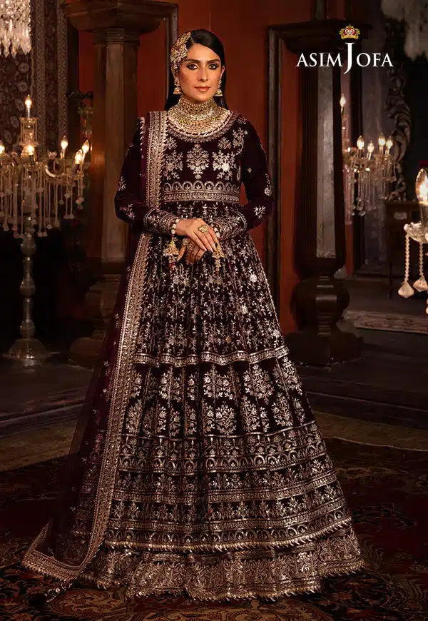 Asim Jofa | Makhmal Wedding Velvet 23 | AJMM-11 -  Asim Jofa Bridal - Original Designer Dress - House of Maryam