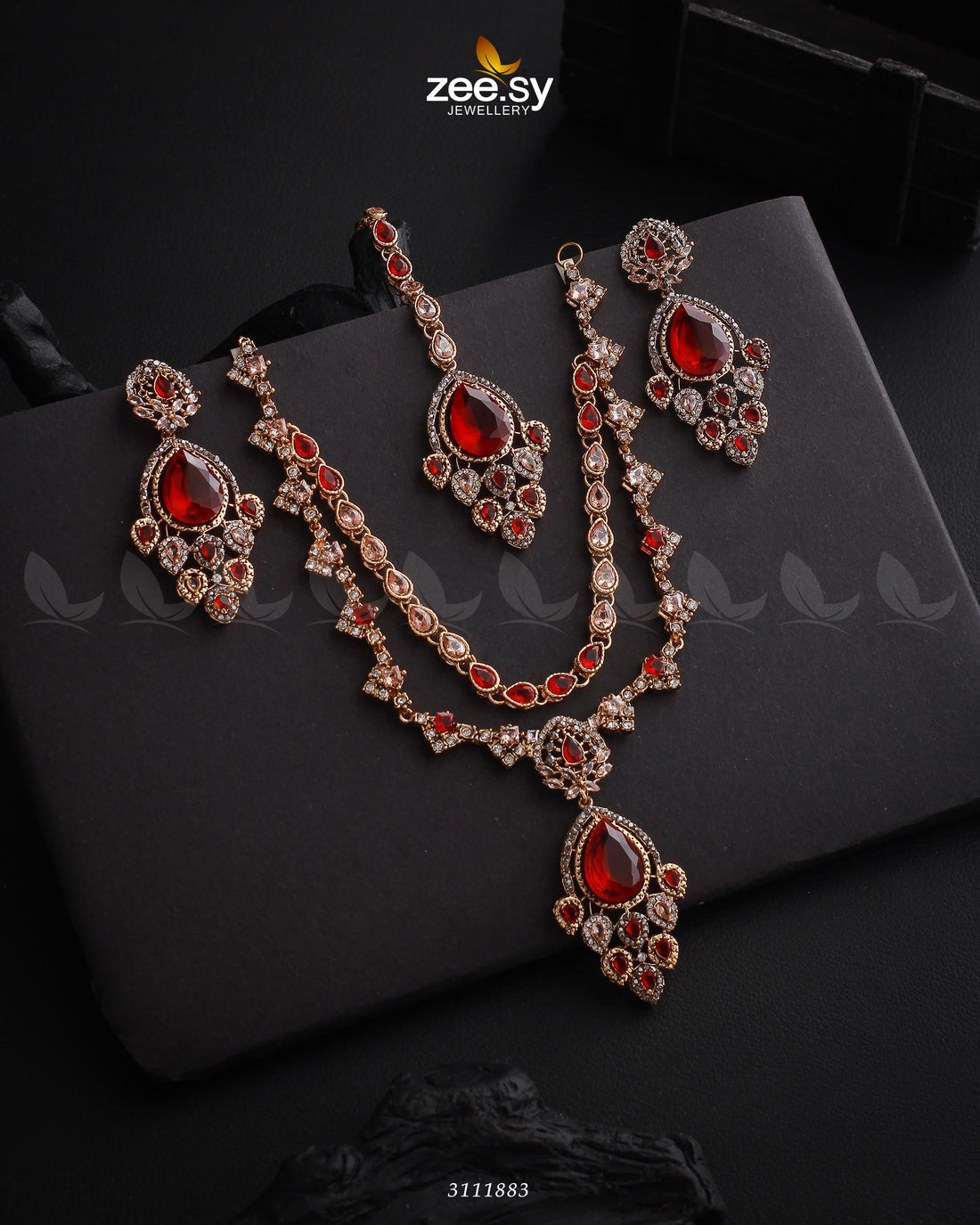 Sushmita Necklace Set -  Zeesy Necklace Sets - Original Designer Dress - House of Maryam