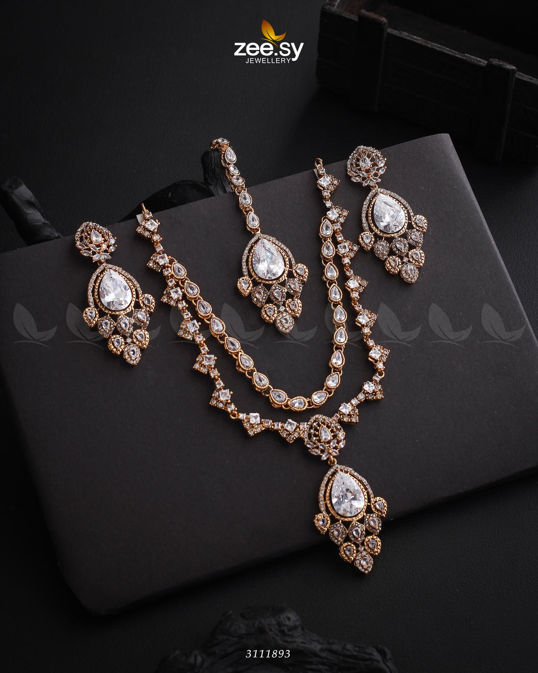 Sushmita Necklace Set -  Zeesy Necklace Sets - Original Designer Dress - House of Maryam