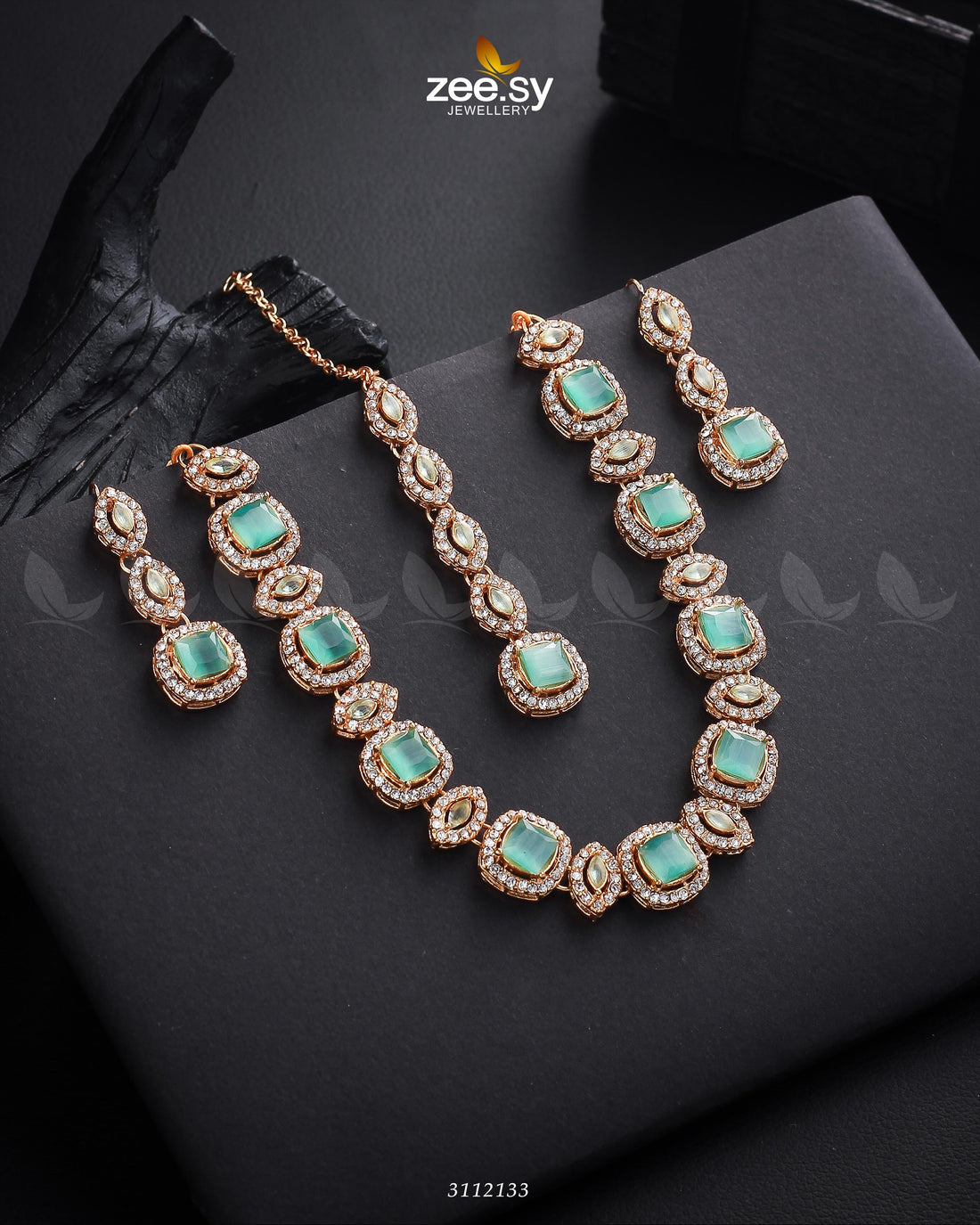 Scabiosa Necklace Set -  Zeesy Necklace Sets - Original Designer Dress - House of Maryam