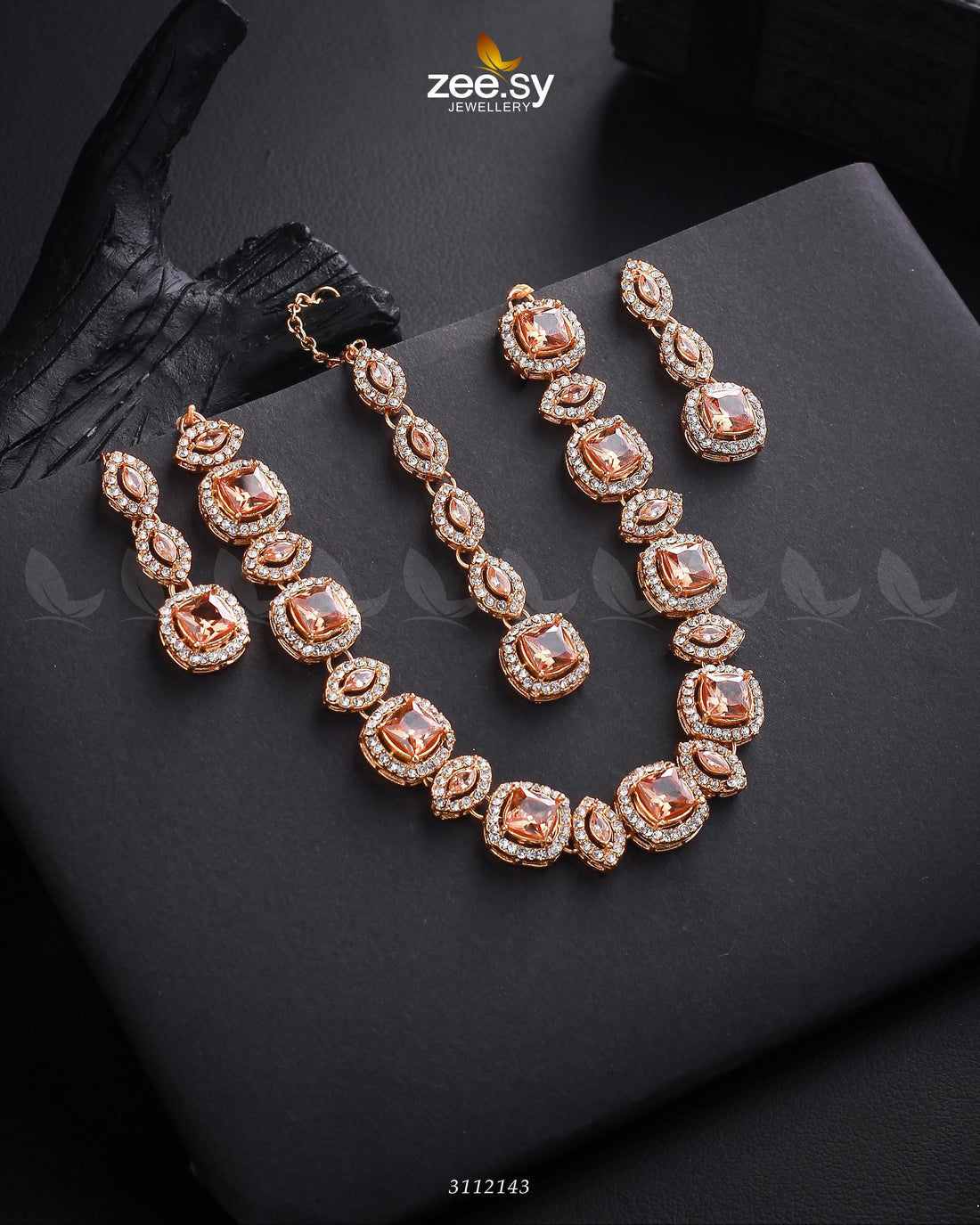 Scabiosa Necklace Set -  Zeesy Necklace Sets - Original Designer Dress - House of Maryam