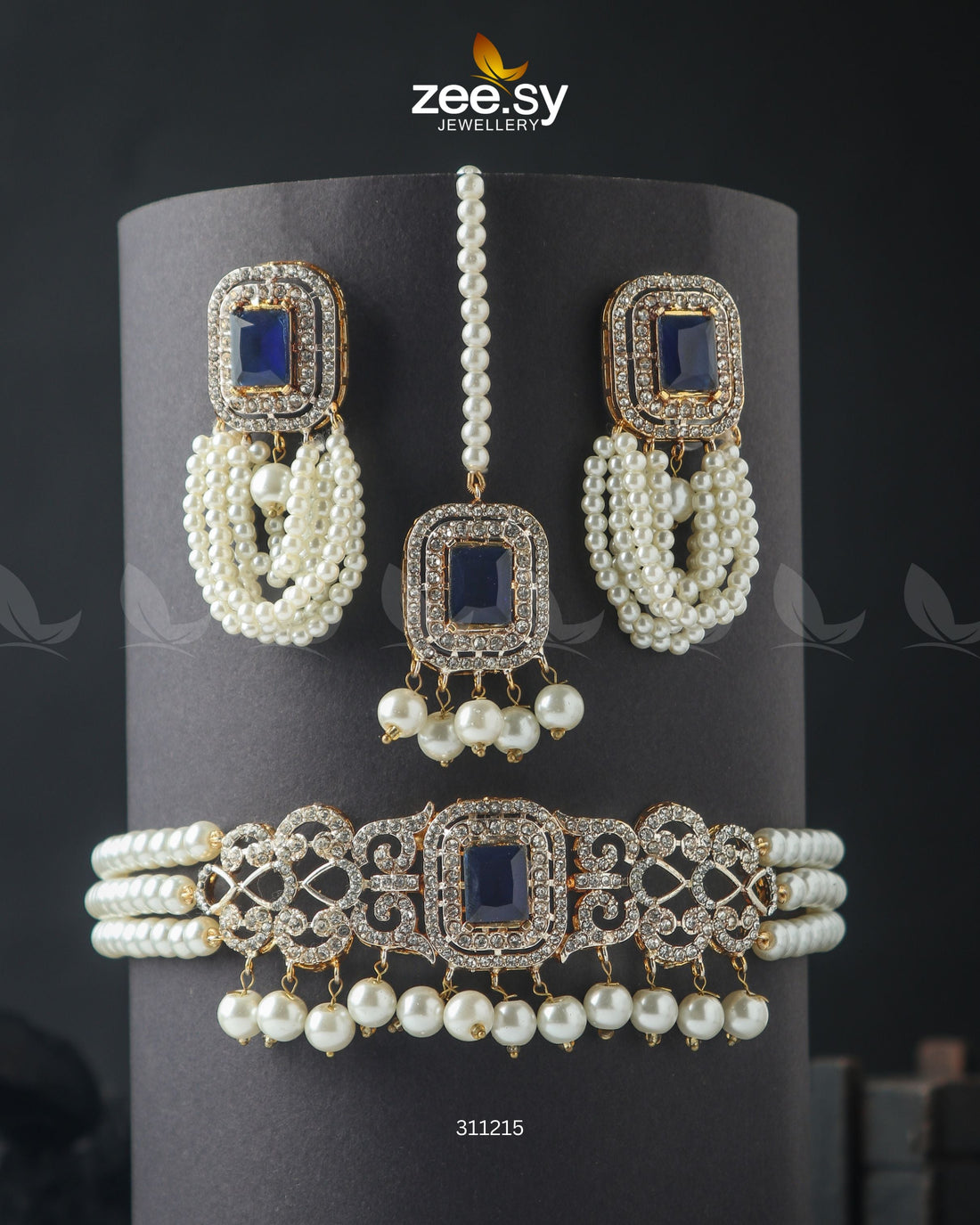 Marasim Choker Necklace -  Zeesy Necklace Sets - Original Designer Dress - House of Maryam