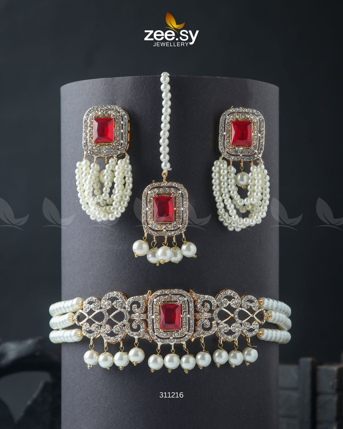 Marasim Choker Necklace -  Zeesy Necklace Sets - Original Designer Dress - House of Maryam