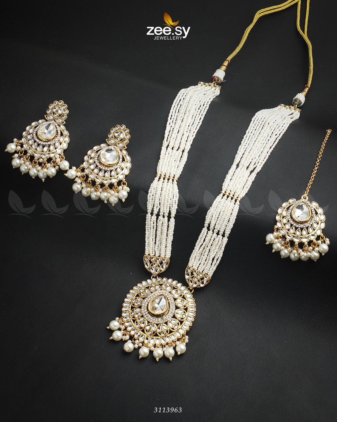 Maranta Malla Necklace Set -  Zeesy Malla Necklace - Original Designer Dress - House of Maryam