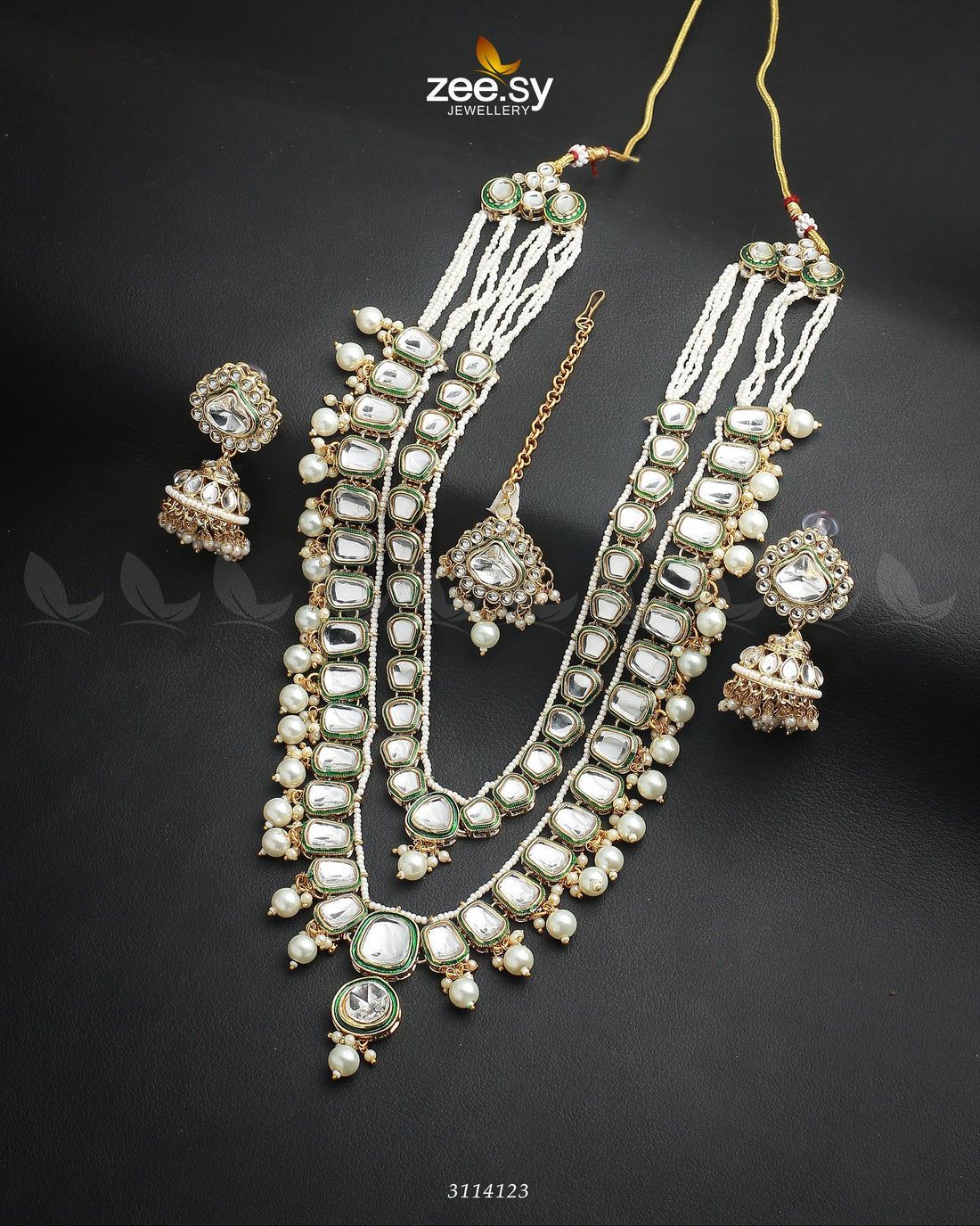 Larkspur Malla -  Zeesy Malla Necklace - Original Designer Dress - House of Maryam