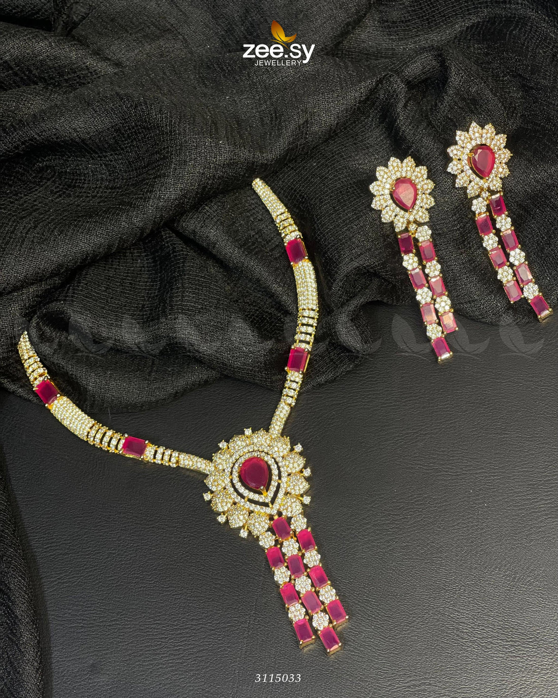 Fs0001 -  Zeesy Necklace Sets - Original Designer Dress - House of Maryam
