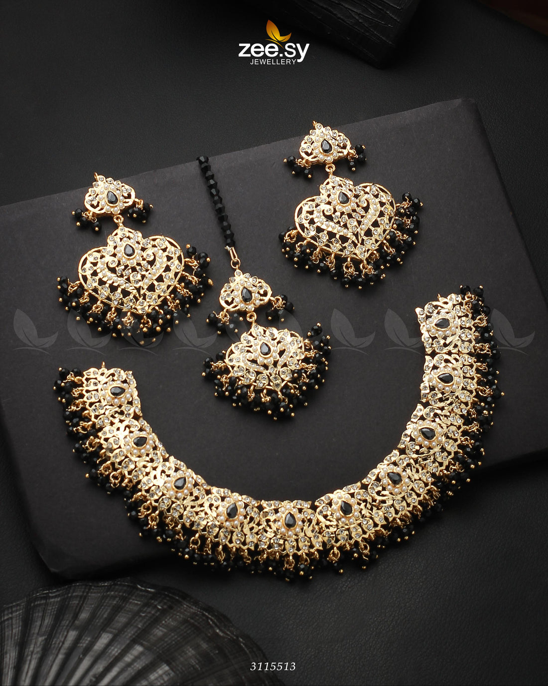 Maniha Necklace Set -  Zeesy Necklace Sets - Original Designer Dress - House of Maryam
