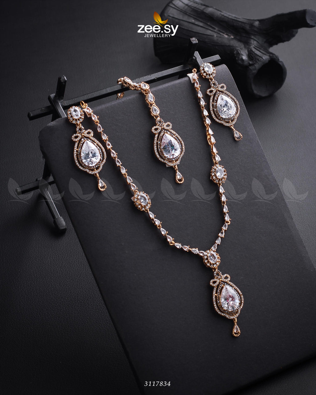 Syra Yousuf Necklace Set -  Zeesy Necklace Sets - Original Designer Dress - House of Maryam