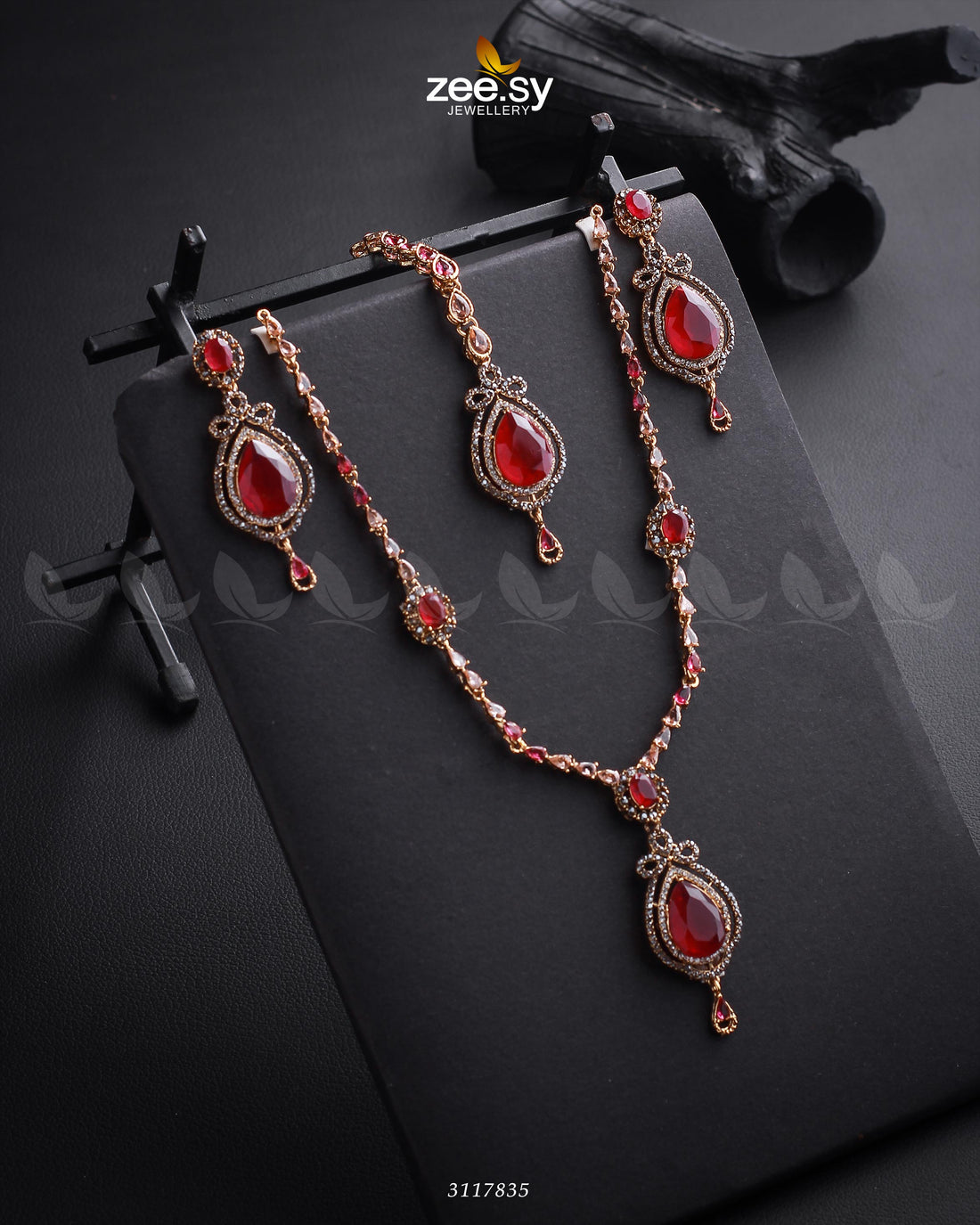 Syra Yousuf Necklace Set -  Zeesy Necklace Sets - Original Designer Dress - House of Maryam