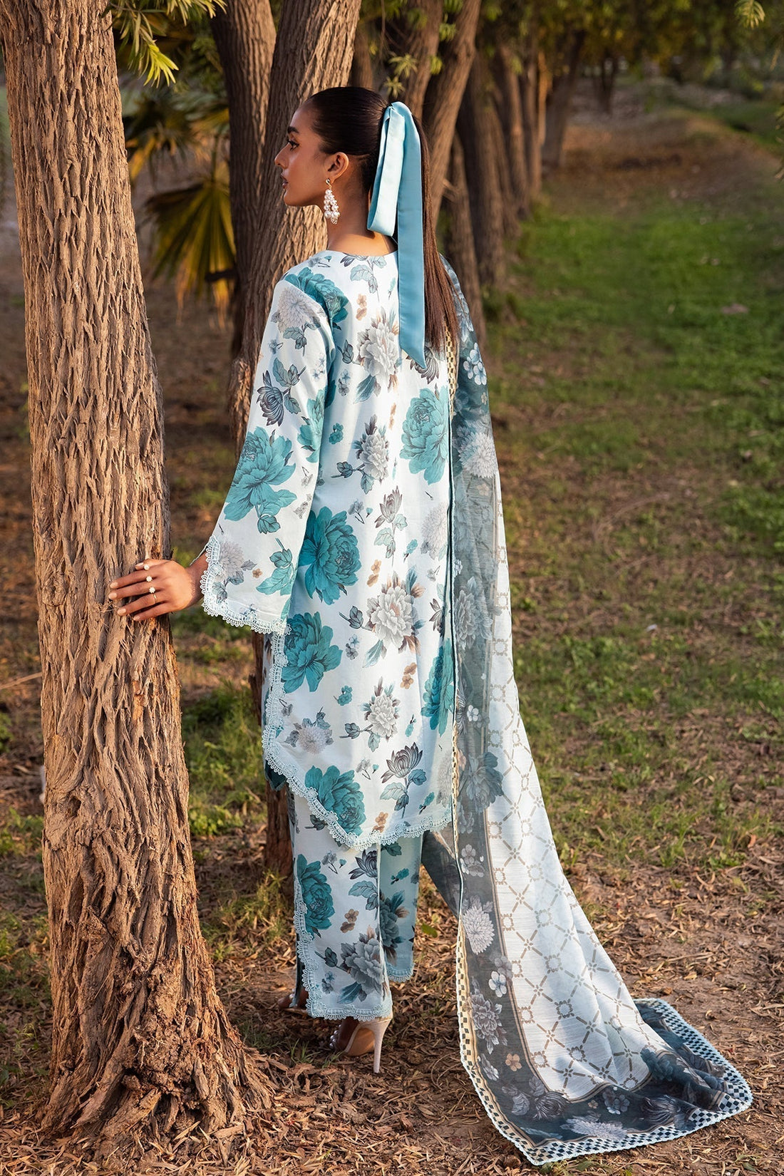 Alizeh | Sheen Lawn Prints 24 | BLUET -  Alizeh Casuals - Original Designer Dress - House of Maryam