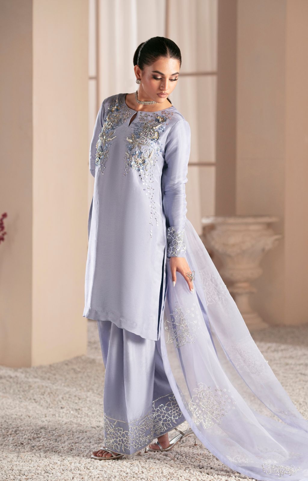 Ajr Couture | Symphony Luxe Festive 25 | Crimson -  AJR Couture Ladies Clothes - Original Designer Dress - House of Maryam