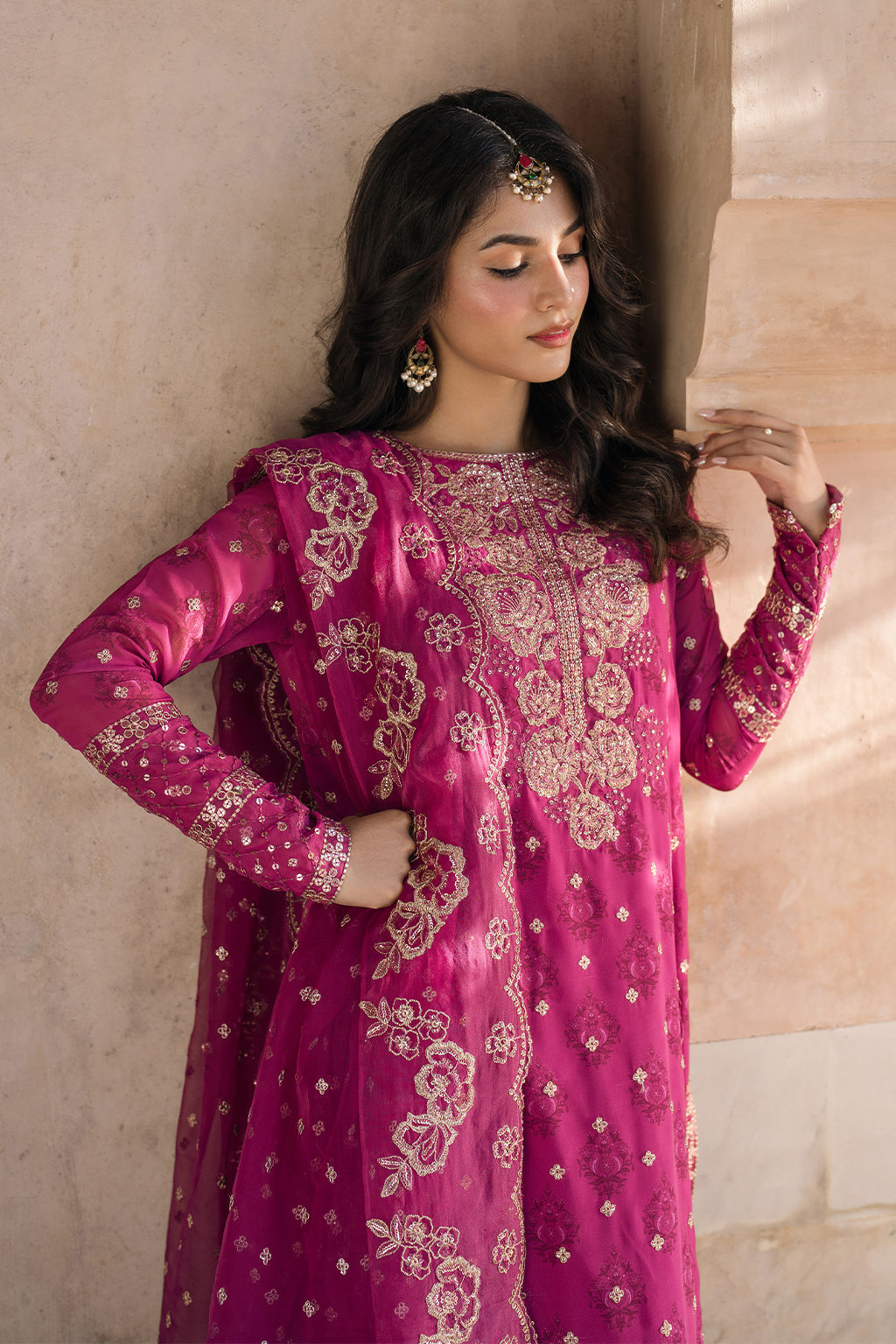 Iznik | Bandhani Formals | UE-326 -  Iznik Ladies Clothes - Original Designer Dress - House of Maryam
