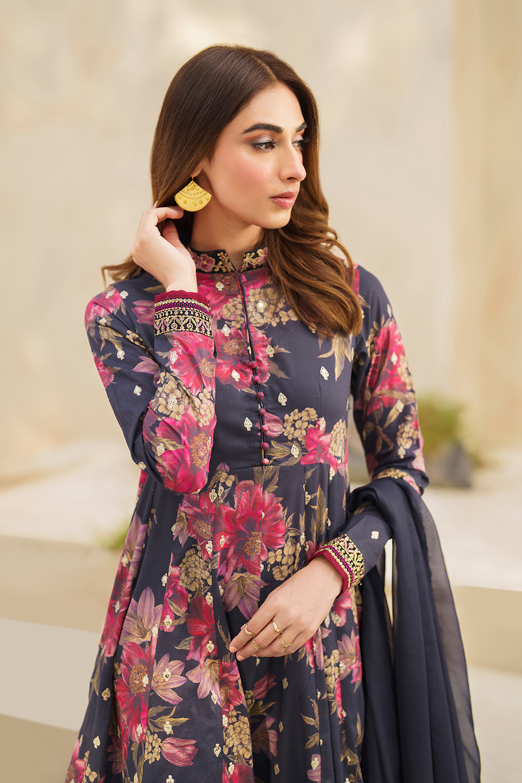 Iznik | Festive lawn 24 | SFL-12 -  Iznik Luxury - Original Designer Dress - House of Maryam