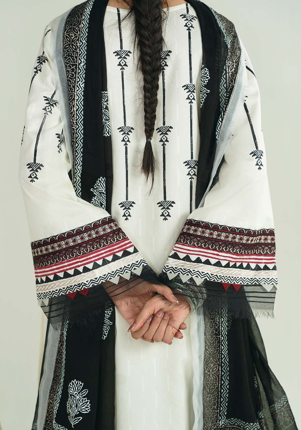 Zarqash | Nazakat Ready to Wear | NOOR-E-SIYAH -  Zarqash Ladies Clothes - Original Designer Dress - House of Maryam