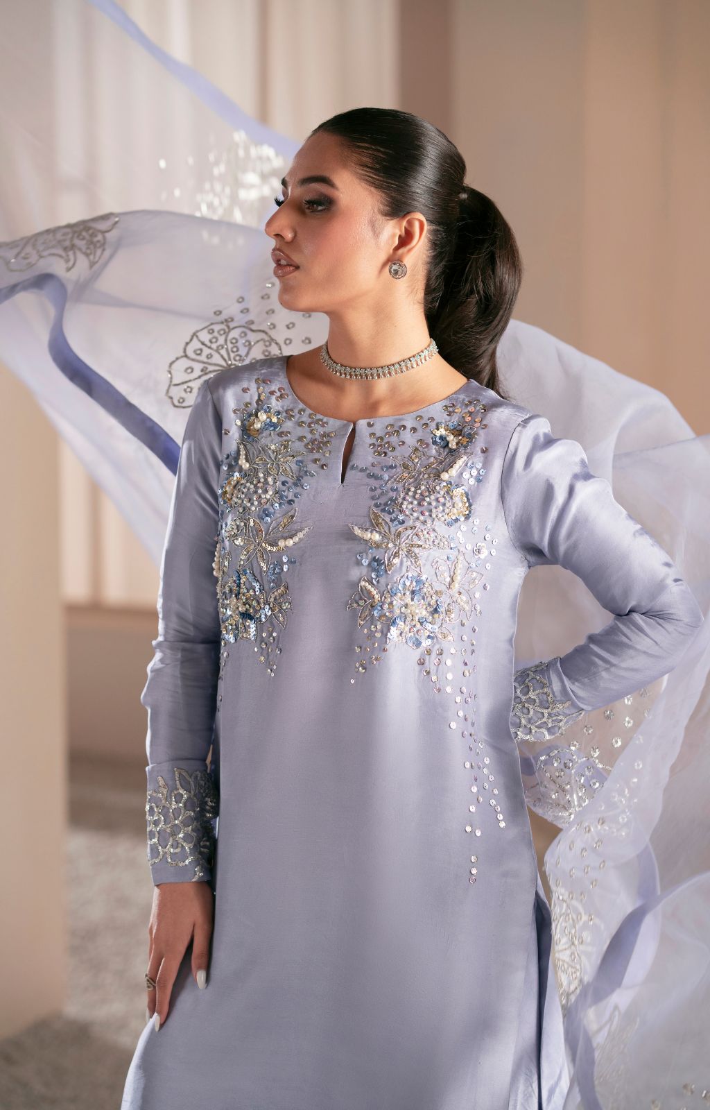 Ajr Couture | Symphony Luxe Festive 25 | Crimson -  AJR Couture Ladies Clothes - Original Designer Dress - House of Maryam