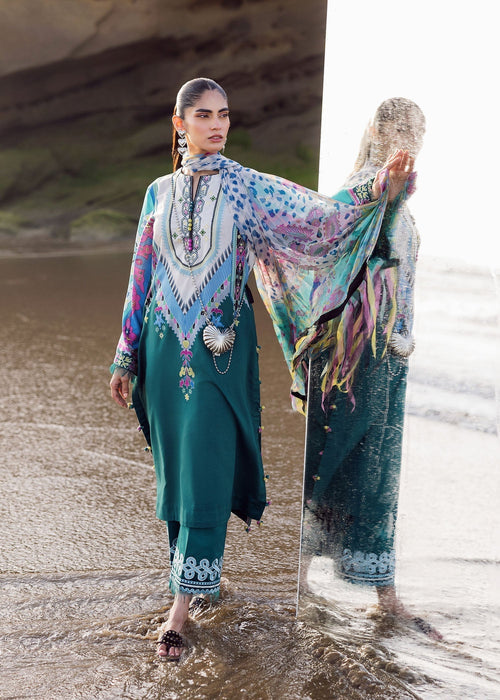 Sadaf Fawad Khan | Siraa Lawn 25 | Surf Gypsy -  Sadaf Fawad Khan Ladies Clothes - Original Designer Dress - House of Maryam