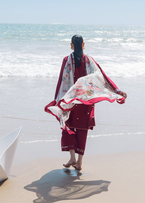 Sadaf Fawad Khan | Siraa Lawn 25 | Floral Paisley -  Sadaf Fawad Khan Ladies Clothes - Original Designer Dress - House of Maryam