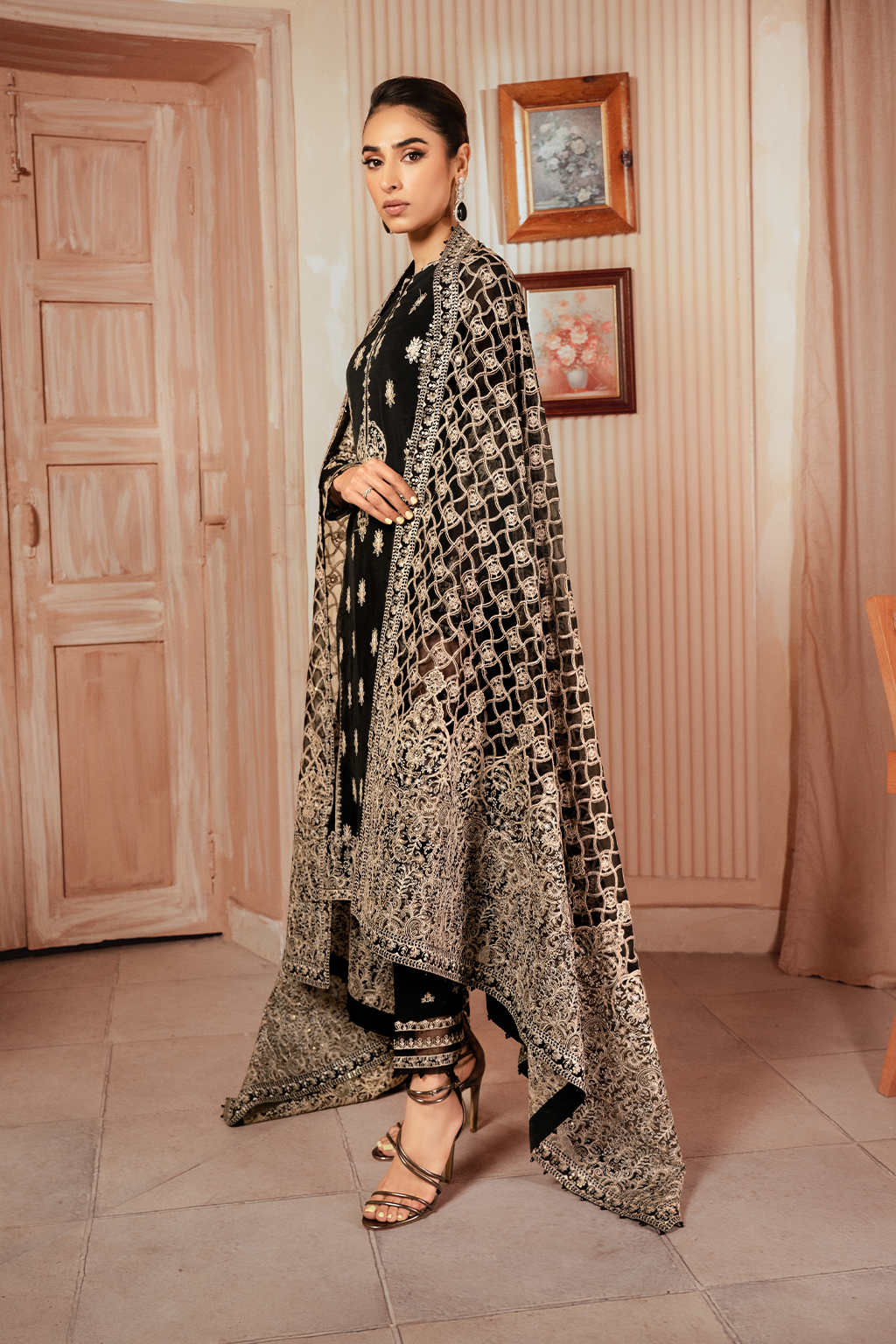 Iznik | Chiffon Kari | ICK-03 Embroidered Chiffon -  Iznik Formal - Original Designer Dress - House of Maryam