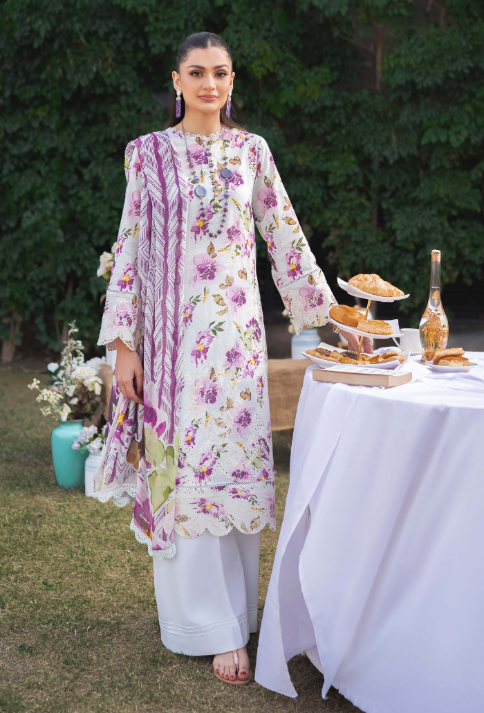 Humdum | Gardenia Lawn 24 | Printkari Lawn PLG 10 -  HumDum Luxury - Original Designer Dress - House of Maryam