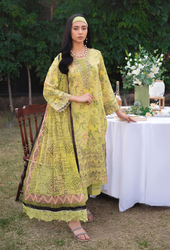 Humdum | Gardenia Lawn 24 | Printkari Lawn PLG 09 -  HumDum Luxury - Original Designer Dress - House of Maryam