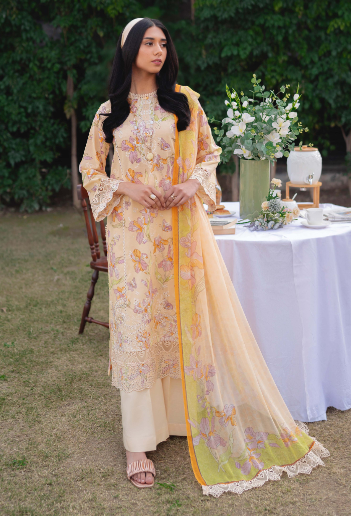 Humdum | Gardenia Lawn 24 | Printkari Lawn PLG 02 -  HumDum Luxury - Original Designer Dress - House of Maryam