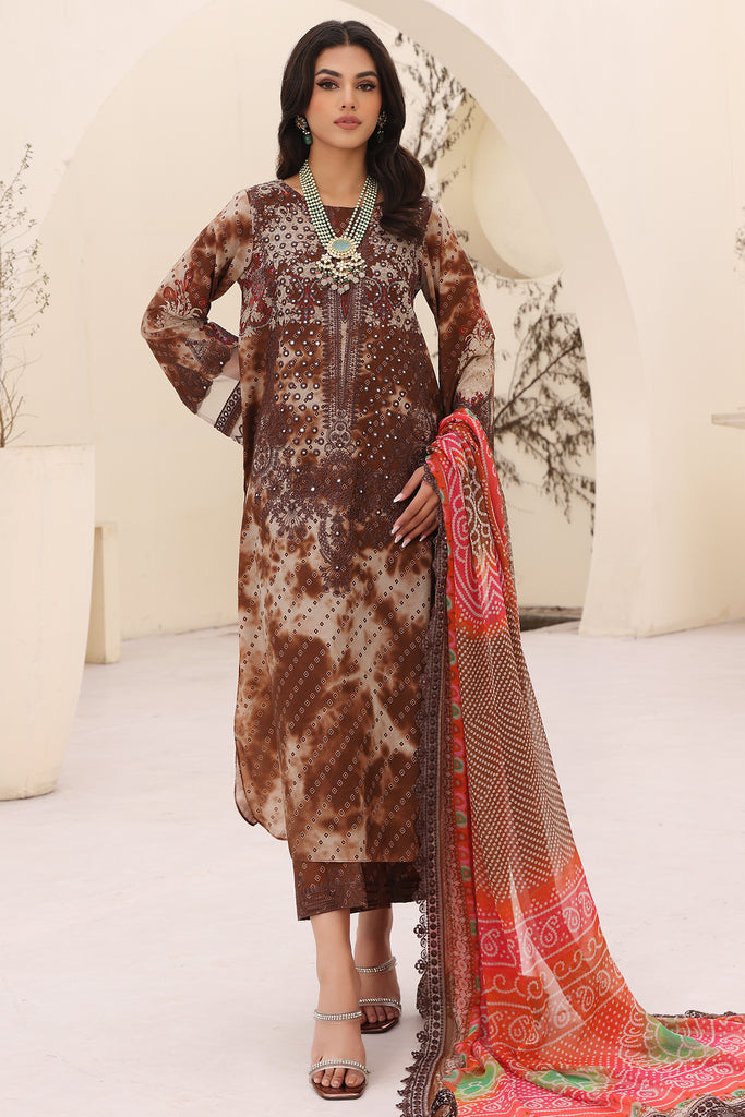 Charizma | Naranji Embroidered Lawn 24 | CN4-008 -  Charizma Luxury - Original Designer Dress - House of Maryam