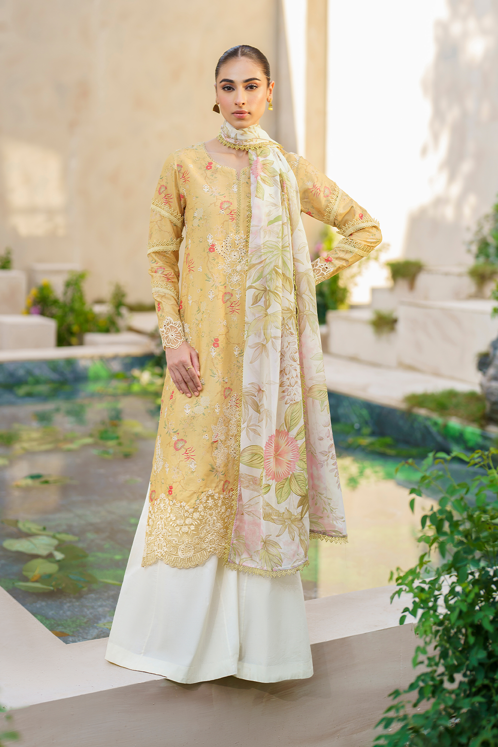 Iznik | Festive lawn 24 | SFL-09 -  Iznik Luxury - Original Designer Dress - House of Maryam