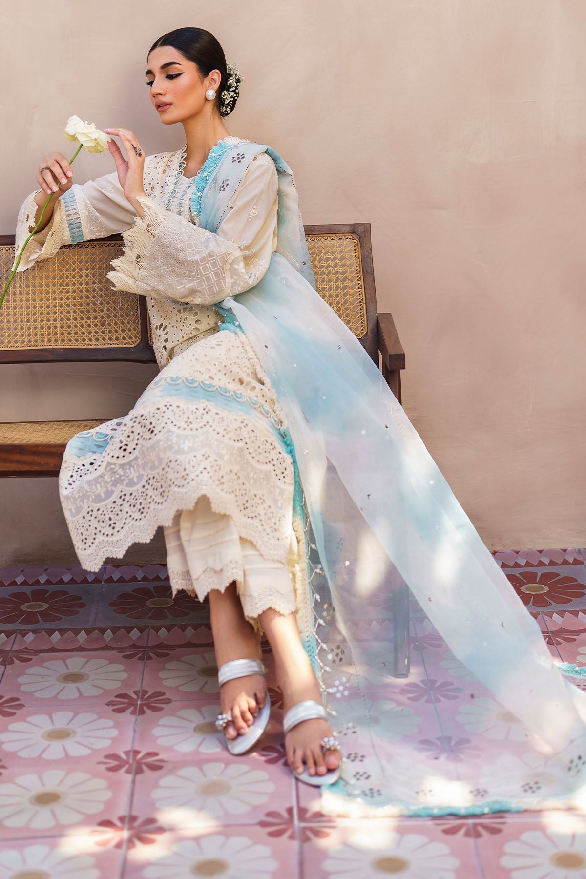 Nureh | Bazaar Lawn | NS-140 -  Nureh Luxury - Original Designer Dress - House of Maryam