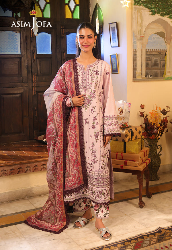 Asim Jofa | Summer Rhapsody | AJUBU-05 Embroidered Jacquard -  Asim Jofa Ladies Clothes - Original Designer Dress - House of Maryam