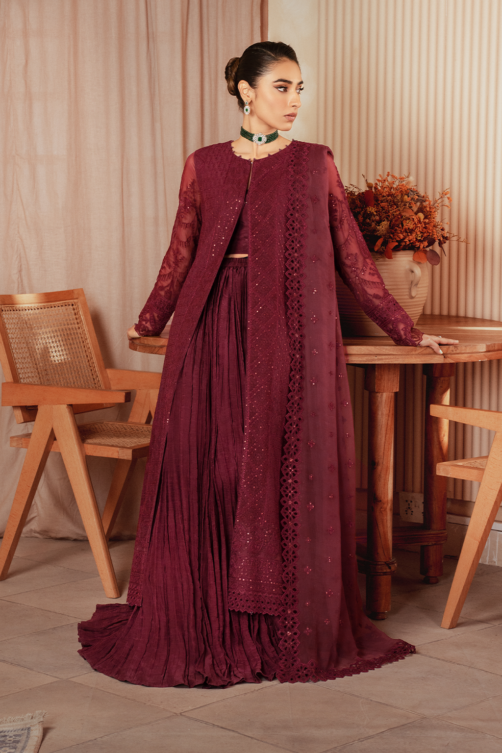 Iznik | Chiffon Kari | ICK-01 Embroidered Chiffon -  Iznik Bridal - Original Designer Dress - House of Maryam