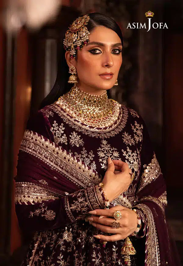 Asim Jofa | Makhmal Wedding Velvet 23 | AJMM-11 -  Asim Jofa Bridal - Original Designer Dress - House of Maryam