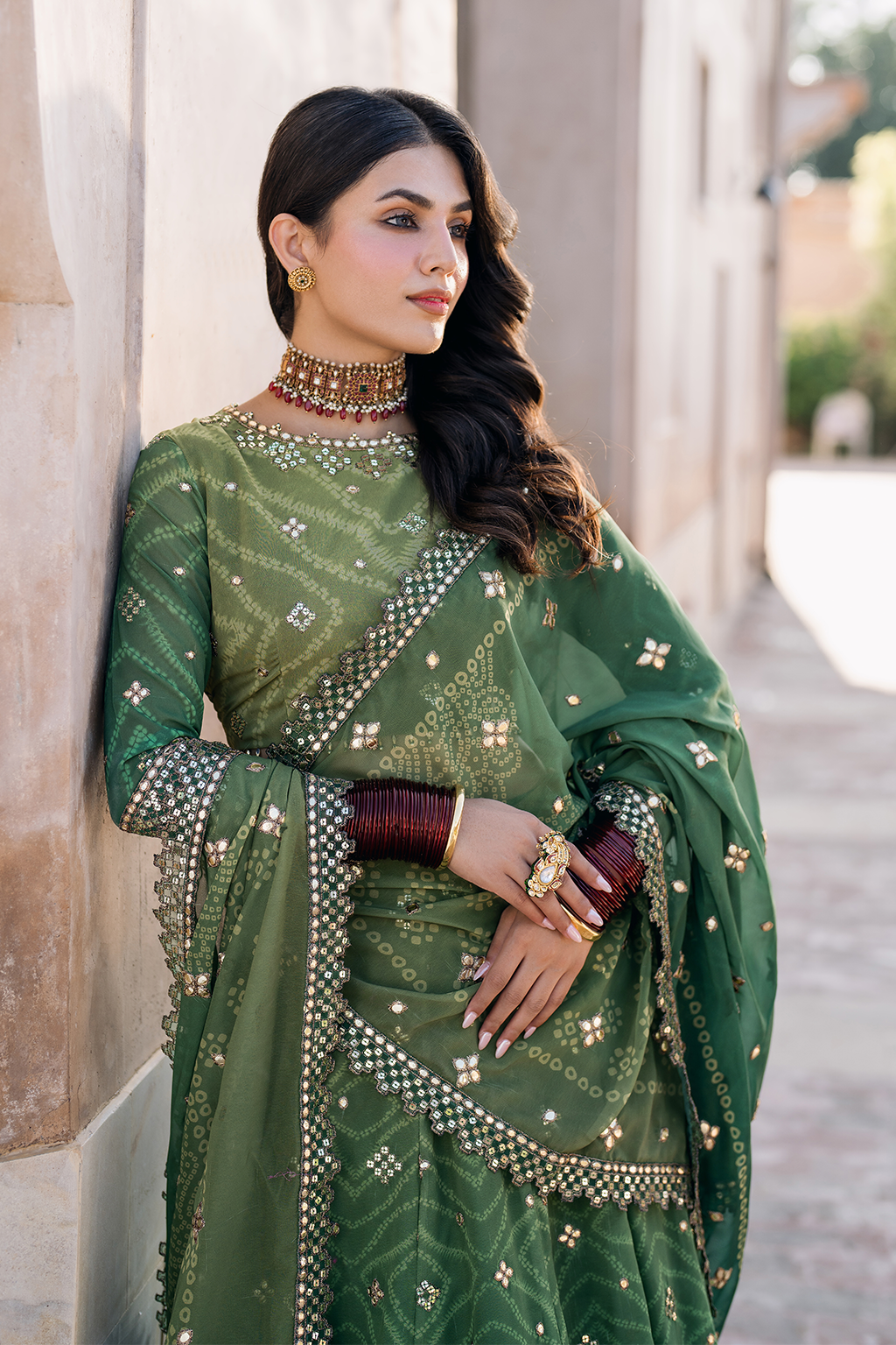 Iznik | Bandhani Formals | UE-328 -  Iznik Ladies Clothes - Original Designer Dress - House of Maryam